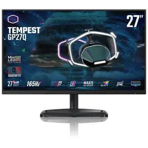 Tempest GP27Q 27 2K IPS 165Hz QD Tech QHD 2560 x 1440 PC Monitor,HDR1000, 1ms (MPRT)/ 2ms (GTG), FreeSync/G-Sync, MiniLED, DP1.4 * 1 + HDMI2.0 * 2 + TypeC*1 (CMI-GP27-FQS-US) Tempest GP27Q 27 2K IPS 165Hz QD Tech QHD 2560 x 1440 PC Monitor,HDR1000, 1ms (MPRT)/ 2ms (GTG), FreeSync/G-Sync, MiniLED, DP1.4 * 1 + HDMI2.0 * 2 + TypeC*1 (CMI-GP27-FQS-US)