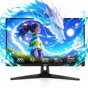 27" Gaming Monitor | 300Hz, 0.3ms, QHD Fast IPS Display | 95% DCI-P3, Built-in Speakers, Low Blue Light, FreeSync Premium & G-SYNC, Shadow Boost, DisplayWidget 27" Gaming Monitor | 300Hz, 0.3ms, QHD Fast IPS Display | 95% DCI-P3, Built-in Speakers, Low Blue Light, FreeSync Premium & G-SYNC, Shadow Boost, DisplayWidget