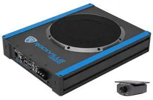 USS10 10" Slim Under-Seat Active Powered Car/Truck Subwoofer | 800W Peak / 200W RMS, Bass Knob, CEA-2006 Compliant, RCA and High Level Inputs, Auto Turn-On, Built-In Amp, 2.9" Profile USS10 10" Slim Under-Seat Active Powered Car/Truck Subwoofer | 800W Peak / 200W RMS, Bass Knob, CEA-2006 Compliant, RCA and High Level Inputs, Auto Turn-On, Built-In Amp, 2.9" Profile
