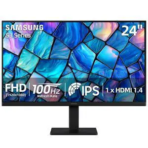 S3 24 inch IPS LED FHD (1920x1080) Monitor, 100Hz Refresh Rate, 5ms, Eye Care, Flicker-Free, Game Mode, Slim Design, HDMI & VGA, Tilt Adjustment, Black S3 24 inch IPS LED FHD (1920x1080) Monitor, 100Hz Refresh Rate, 5ms, Eye Care, Flicker-Free, Game Mode, Slim Design, HDMI & VGA, Tilt Adjustment, Black