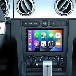 7 inch Touchscreen Car Stereo Fit for Ford Mustang 2005-2009, Android 13 Double Din Car Radio with Carplay & Android Auto in-Dash Navigation BT Mirror Link WiFi Backup Camera 2+64G 7 inch Touchscreen Car Stereo Fit for Ford Mustang 2005-2009, Android 13 Double Din Car Radio with Carplay & Android Auto in-Dash Navigation BT Mirror Link WiFi Backup Camera 2+64G