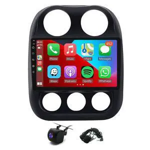 Double Din Car Stereo for Jeep Compass Patriot 2010-2016 10 Inch HD Touch Screen Android 13 Car Audio Multimedia Receiver with CarPlay Android Auto GPS Radio Navigation Bluetooth Camera(2+32G) Double Din Car Stereo for Jeep Compass Patriot 2010-2016 10 Inch HD Touch Screen Android 13 Car Audio Multimedia Receiver with CarPlay Android Auto GPS Radio Navigation Bluetooth Camera(2+32G)
