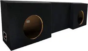 Fits Chevy Silverado GMC Sierra 1988-2006 Regular Cab Dual 12" Sub Box ASC | Behind-seat single truck wedge design, 12 inch twin subwoofer openings, deep bass upgrade for pickup interiors Fits Chevy Silverado GMC Sierra 1988-2006 Regular Cab Dual 12" Sub Box ASC | Behind-seat single truck wedge design, 12 inch twin subwoofer openings, deep bass upgrade for pickup interiors