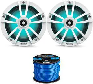 Infinity 6.5" LED Marine Speakers (Qty 2) 1 Pair of OEM Replacement Speakers w/ Enrock 50ft Wire (RGB+White) 6MBLW Infinity 6.5" LED Marine Speakers (Qty 2) 1 Pair of OEM Replacement Speakers w/ Enrock 50ft Wire (RGB+White) 6MBLW