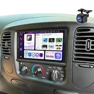 7" Double Din Car Radio Stereo for Ford F150 1997-2004 IPS Touchscreen | Wireless CarPlay & Android Auto Android 15 Head Unit Bluetooth WiFi GPS Navigation FM DSP SWC Backup Camera, 2+64G 7" Double Din Car Radio Stereo for Ford F150 1997-2004 IPS Touchscreen | Wireless CarPlay & Android Auto Android 15 Head Unit Bluetooth WiFi GPS Navigation FM DSP SWC Backup Camera, 2+64G