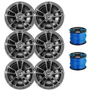 Infinity Reference 622M 6.5" 225-Watt High-Performance OEM Replacement 2-Way Multi-Element Marine Chrome Speakers (Qty 6) with 2X 16 Gauge 50 ft Speaker Wire Infinity Reference 622M 6.5" 225-Watt High-Performance OEM Replacement 2-Way Multi-Element Marine Chrome Speakers (Qty 6) with 2X 16 Gauge 50 ft Speaker Wire