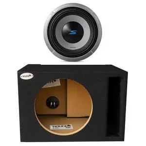 S2-W10D2 S Series 10 Dual 2-Ohm Subwoofer 1800W with SoundBox E Series Single 10-Inch Vented Subwoofer Enclosure Bundle S2-W10D2 S Series 10 Dual 2-Ohm Subwoofer 1800W with SoundBox E Series Single 10-Inch Vented Subwoofer Enclosure Bundle