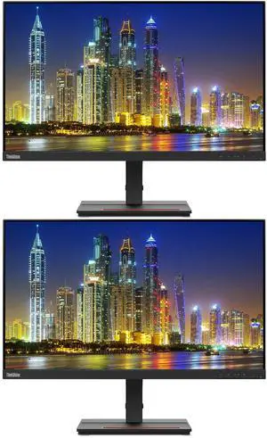 ThinkVision S24e-20 23.8" Full HD WLED LCD Monitor 2-Pack Bundle with 250 Nit Brightness, FreeSync, 1920 x 1080, Vertical Alignment, HDMI-VGA, Raven Black ThinkVision S24e-20 23.8" Full HD WLED LCD Monitor 2-Pack Bundle with 250 Nit Brightness, FreeSync, 1920 x 1080, Vertical Alignment, HDMI-VGA, Raven Black