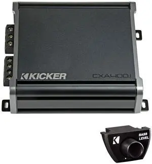 CXA400.1 400 Watt Mono Amp CXARC Bass Knob Bundle | 400 watt mono Class D car amplifier bundled with the CXARC compatible bass knob CXA400.1 400 Watt Mono Amp CXARC Bass Knob Bundle | 400 watt mono Class D car amplifier bundled with the CXARC compatible bass knob