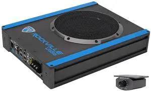 USS8 8" Slim Under-Seat Active Powered Car/Truck Subwoofer | 600W Peak / 150W RMS, Bass Knob, CEA-2006 Compliant, RCA and High Level Inputs, Auto Turn-On, Built-In Amp, 2.9" Profile USS8 8" Slim Under-Seat Active Powered Car/Truck Subwoofer | 600W Peak / 150W RMS, Bass Knob, CEA-2006 Compliant, RCA and High Level Inputs, Auto Turn-On, Built-In Amp, 2.9" Profile