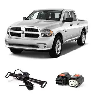 9002-7453 Dual Mount License Plate Backup Camera with Factory Tailgate Harness For 2017-Current RAM Trucks, Plug & Play Factory Tailgate Harness Connectors 9002-7453 Dual Mount License Plate Backup Camera with Factory Tailgate Harness For 2017-Current RAM Trucks, Plug & Play Factory Tailgate Harness Connectors