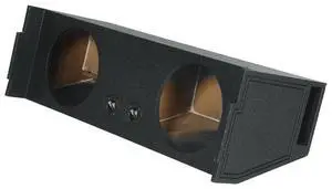 REC97 Dual 12" Vented Subwoofer Enclosure, Tahoe/Yukon/Suburban | Fits 2002-2024 Chevy/GMC, Behind 3rd Row, MDF with Bed Liner, 41Hz Tuning, 1.9 Cu Ft Per Sub, 10" Depth REC97 Dual 12" Vented Subwoofer Enclosure, Tahoe/Yukon/Suburban | Fits 2002-2024 Chevy/GMC, Behind 3rd Row, MDF with Bed Liner, 41Hz Tuning, 1.9 Cu Ft Per Sub, 10" Depth