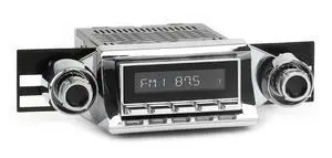 RetroRadio Compatible with 1957 Chevrolet Bel Air Features Include Bluetooth, AUX, AM/FM LAC-M1-104-252-51P-74PC RetroRadio Compatible with 1957 Chevrolet Bel Air Features Include Bluetooth, AUX, AM/FM LAC-M1-104-252-51P-74PC