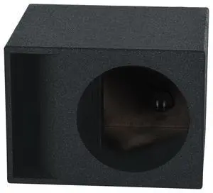 RQB12HP Single 12" Horn Ported Subwoofer Box with Bed Liner | 3/4" MDF, 2.01 Cu Ft Air Space, 30Hz Tuning, Spring Terminals, 14.5" x 17" x 20" Enclosure RQB12HP Single 12" Horn Ported Subwoofer Box with Bed Liner | 3/4" MDF, 2.01 Cu Ft Air Space, 30Hz Tuning, Spring Terminals, 14.5" x 17" x 20" Enclosure