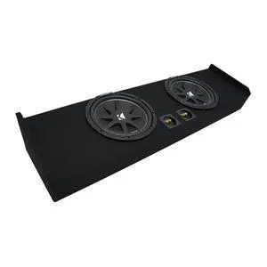 43C104 Comp C10 Dual 10" Sub Box Fits 2009-2015 F150 Crew Cab | Loaded subwoofer pre-mounted, SuperCrew fit, air-tight MDF build, spring terminals, 10 inch ready 43C104 Comp C10 Dual 10" Sub Box Fits 2009-2015 F150 Crew Cab | Loaded subwoofer pre-mounted, SuperCrew fit, air-tight MDF build, spring terminals, 10 inch ready