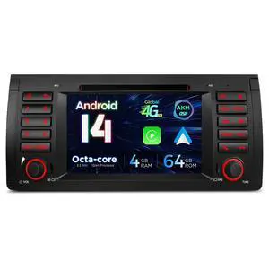 Android 14 Car Stereo for BMW X5 E53 (1999-2006), 7 Inch IPS Touch Screen Head Unit GPS Navigation Bluetooth Built-in DSP Support CarPlay Android Auto 4G LTE DVD TPMS Backup Camera (4+64G) Android 14 Car Stereo for BMW X5 E53 (1999-2006), 7 Inch IPS Touch Screen Head Unit GPS Navigation Bluetooth Built-in DSP Support CarPlay Android Auto 4G LTE DVD TPMS Backup Camera (4+64G)