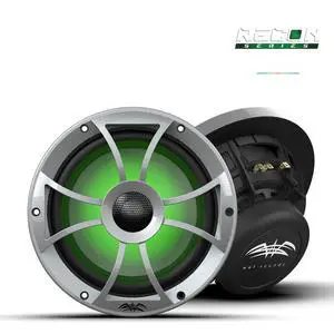 Recon 8-S RGB | High Output Component Style 8" Marine Coaxial Speakers with Silver Grille and RGB Backlighting Recon 8-S RGB | High Output Component Style 8" Marine Coaxial Speakers with Silver Grille and RGB Backlighting