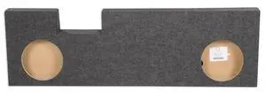 REC38 Dual 10" Sub Box for Ford F250/F350/F450 Crew Cab | 2004-2016 Super Duty, 0.65 Cu Ft Air Space, 5/8" MDF, 4.25" Mounting Depth, 9" Cutout, Behind-Seat Fit REC38 Dual 10" Sub Box for Ford F250/F350/F450 Crew Cab | 2004-2016 Super Duty, 0.65 Cu Ft Air Space, 5/8" MDF, 4.25" Mounting Depth, 9" Cutout, Behind-Seat Fit