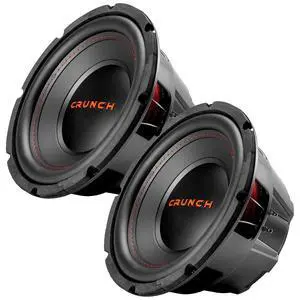 2 Pack CRW10D4 10" 400W MAX 200W RMS 4 Ohm Dual Voice Coil Car Audio Subwoofer Speaker with Spade Terminals for Sealed or Vented Enclosure 2 Pack CRW10D4 10" 400W MAX 200W RMS 4 Ohm Dual Voice Coil Car Audio Subwoofer Speaker with Spade Terminals for Sealed or Vented Enclosure