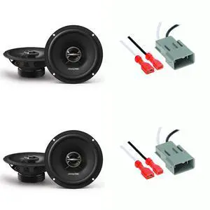 Speakers 6.5 inch for Honda Civic 2002-2020 Upgrade Kit - 4 Pack of EL Series with Harness, Coaxial 6 1/2 Car Audio Front Door and Rear Deck Speaker EL-E65-G Speakers 6.5 inch for Honda Civic 2002-2020 Upgrade Kit - 4 Pack of EL Series with Harness, Coaxial 6 1/2 Car Audio Front Door and Rear Deck Speaker EL-E65-G