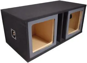 Dual 15 Inch Square Subwoofer Box Vented Paintable Fits Kicker L7 Subs ASC | Ported car stereo enclosure, room for 2 15s sub drivers, ready-to-finish surface, hard-hitting trunk bass, deep low-end Dual 15 Inch Square Subwoofer Box Vented Paintable Fits Kicker L7 Subs ASC | Ported car stereo enclosure, room for 2 15s sub drivers, ready-to-finish surface, hard-hitting trunk bass, deep low-end