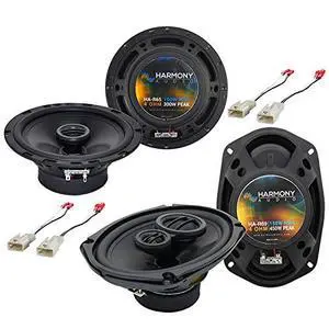 Fits Toyota Corolla 2003-2008 Speaker Upgrade 6.5 and 6x9 | Factory harness included, 300 watt and 450 watt power handling, plug-in door replacement set, restores clear full sound Fits Toyota Corolla 2003-2008 Speaker Upgrade 6.5 and 6x9 | Factory harness included, 300 watt and 450 watt power handling, plug-in door replacement set, restores clear full sound