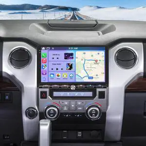 4+64G Android 15 Car Radio for Toyota Tundra 2014-2018 with Wireless CarPlay and Android Auto, 9 Inch Touchscreen for Tundra Double Din Car Stereo Head Unit with Bluetooth GPS WiFi FM SWC Backup Cam 4+64G Android 15 Car Radio for Toyota Tundra 2014-2018 with Wireless CarPlay and Android Auto, 9 Inch Touchscreen for Tundra Double Din Car Stereo Head Unit with Bluetooth GPS WiFi FM SWC Backup Cam