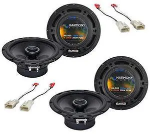 6.5" Speakers Pair with Harness Fits Pontiac Vibe 2003-2008 | Direct factory replacement upgrade, plug-in wiring adapter, easy install, 300W power, front door car, 6.5 inch size 6.5" Speakers Pair with Harness Fits Pontiac Vibe 2003-2008 | Direct factory replacement upgrade, plug-in wiring adapter, easy install, 300W power, front door car, 6.5 inch size