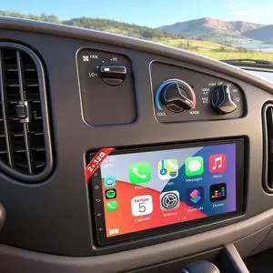 7" Android 13 Car Stereo Radio for 1998-2008 Ford E-250 E-350 Super Duty | with Wireless CarPlay & Android Auto, Touch Carplay Screen for Car, Bluetooth/WiFi/GPS/FM/RDS/SWC/Backup Camera/Mic 2+32G 7" Android 13 Car Stereo Radio for 1998-2008 Ford E-250 E-350 Super Duty | with Wireless CarPlay & Android Auto, Touch Carplay Screen for Car, Bluetooth/WiFi/GPS/FM/RDS/SWC/Backup Camera/Mic 2+32G