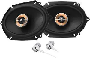 Kappa 6X8"/5X7" 300 Watts Max (100 Watts RMS) 2-Way Coaxial Car Audio Stereo Multi Element Speakers with UniPivot Tweeters with Oversized Voice Coils - Pair Bundled with Alphasonik Earbuds Kappa 6X8"/5X7" 300 Watts Max (100 Watts RMS) 2-Way Coaxial Car Audio Stereo Multi Element Speakers with UniPivot Tweeters with Oversized Voice Coils - Pair Bundled with Alphasonik Earbuds