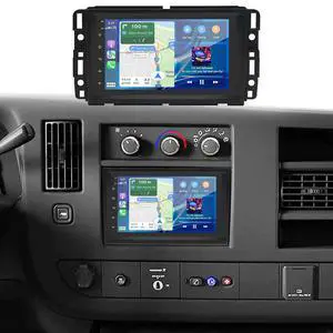 Car Radio for Chevy Express Van 1500/2500/3500 2013-2025 Savana 2007-2025 | Double Din Wireless CarPlay Android Auto WiFi GPS Navigation 7" Touchscreen Bluetooth FM SWC Mirror Link Backup Camera Car Radio for Chevy Express Van 1500/2500/3500 2013-2025 Savana 2007-2025 | Double Din Wireless CarPlay Android Auto WiFi GPS Navigation 7" Touchscreen Bluetooth FM SWC Mirror Link Backup Camera