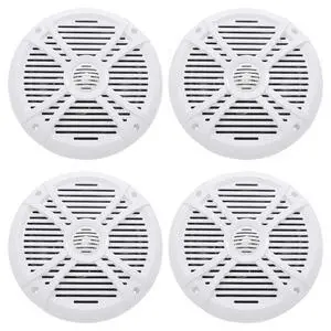 RMSTS80W 8" 2-Way Waterproof Marine Boat Speakers, White, 4-Pack RMSTS80W 8" 2-Way Waterproof Marine Boat Speakers, White, 4-Pack