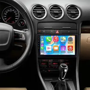 Car Radio for Audi A4 2000-2009, 9 inch Touchscreen Car Stereo with CarPlay Android Auto Mirror LinkBluetooth GPS Navigation WiFi FM Backup Camera 2+32G Car Radio for Audi A4 2000-2009, 9 inch Touchscreen Car Stereo with CarPlay Android Auto Mirror LinkBluetooth GPS Navigation WiFi FM Backup Camera 2+32G