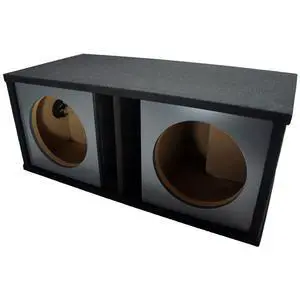 Car Audio Dual 10" Slot Vented Paintable Baffle Stereo Sub Box Enclosure Car Audio Dual 10" Slot Vented Paintable Baffle Stereo Sub Box Enclosure