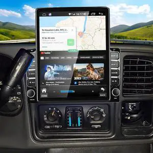 Double Din Car Stereo Radio for Chevrolet Silverado 1500 2003-2006, 2+32G | 9.7" Touchscreen Android 14 Car Audio w/Wireless CarPlay and Android Auto Bluetooth GPS WiFi FM RDS SWC Backup Camera, 2+32G Double Din Car Stereo Radio for Chevrolet Silverado 1500 2003-2006, 2+32G | 9.7" Touchscreen Android 14 Car Audio w/Wireless CarPlay and Android Auto Bluetooth GPS WiFi FM RDS SWC Backup Camera, 2+32G