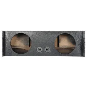 Rockville REC96 Dual 10" Ported SUV Subwoofer Enclosure, Behind 3rd Row | Sub Box, Grade A MDF, Bed Liner Finish, Fits Tahoe/Suburban/Yukon, 41Hz Tuning, 1.9 Cu Ft Per Sub, Spring-Loaded Terminals Rockville REC96 Dual 10" Ported SUV Subwoofer Enclosure, Behind 3rd Row | Sub Box, Grade A MDF, Bed Liner Finish, Fits Tahoe/Suburban/Yukon, 41Hz Tuning, 1.9 Cu Ft Per Sub, Spring-Loaded Terminals
