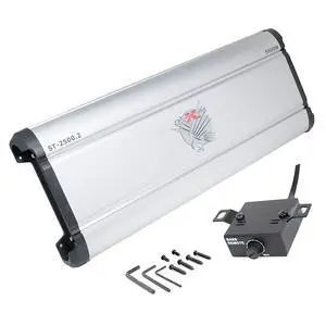 Car Amplifiers ST-2500.2 5000W 2 Channels Class AB MOSFET Amp 2/4 Ohm Stable with Remote Sub Control Car Amplifiers ST-2500.2 5000W 2 Channels Class AB MOSFET Amp 2/4 Ohm Stable with Remote Sub Control