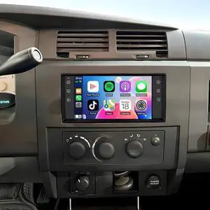 Double Din Car Stereo Radio Upgraded for 2005-2011 Dodge Dakota GPS Navi Head Unit 7 inch Touch Screen Android 14 Support Wireless Carplay Android Auto-/FM/SWC/WiFi/Bluetooth/Camera-2+32G Double Din Car Stereo Radio Upgraded for 2005-2011 Dodge Dakota GPS Navi Head Unit 7 inch Touch Screen Android 14 Support Wireless Carplay Android Auto-/FM/SWC/WiFi/Bluetooth/Camera-2+32G