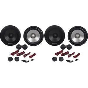 RVL6KIT 6.5" Component Car Audio Speakers, Aluminum Cone, 2-Pack | 800W Peak / 200W RMS, Silk Dome Tweeter, Neodymium, Crossover with EQ Control, Butyl Rubber Surround, 4 Ohm, Grills/Hardware RVL6KIT 6.5" Component Car Audio Speakers, Aluminum Cone, 2-Pack | 800W Peak / 200W RMS, Silk Dome Tweeter, Neodymium, Crossover with EQ Control, Butyl Rubber Surround, 4 Ohm, Grills/Hardware