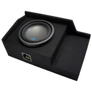 Alpine S-W10D4 Type S Single 10" Sub Box Fits GMC Sierra Ext Cab 1999-2006 | Custom truck subwoofer enclosure package, loaded 10 inch woofer, deep bass upgrade, easy install, space-saving design Alpine S-W10D4 Type S Single 10" Sub Box Fits GMC Sierra Ext Cab 1999-2006 | Custom truck subwoofer enclosure package, loaded 10 inch woofer, deep bass upgrade, easy install, space-saving design