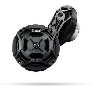 Knight ATV KS23 6.5 Waterproof Full-Range Speakers Audio System with LED Lights and Easy Installation, 60W RMS/120W Peak Power, Fully Submersible Knight ATV KS23 6.5 Waterproof Full-Range Speakers Audio System with LED Lights and Easy Installation, 60W RMS/120W Peak Power, Fully Submersible