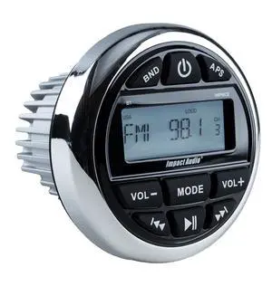 Weather-Resistant Gauge-Style Media Center with BT Weather-Resistant Gauge-Style Media Center with BT