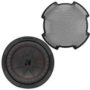 48CWR82 CompR 8" 600 Watts Max Power 2 Ohm Dual Voice Coil Car Audio Subwoofer (Single) Bundle Combo with 8" Round Steel Mesh Subwoofer Grille 48CWR82 CompR 8" 600 Watts Max Power 2 Ohm Dual Voice Coil Car Audio Subwoofer (Single) Bundle Combo with 8" Round Steel Mesh Subwoofer Grille
