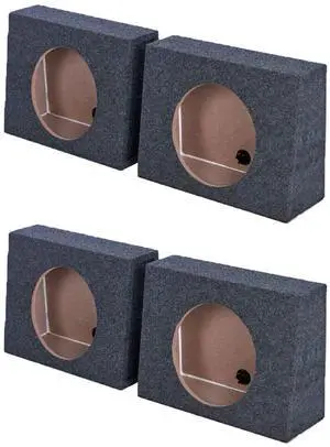 Q-POWER QTW12 2 12" Sealed Car Audio Subwoofer Sub Box Enclosures Pair (2 Pack) Q-POWER QTW12 2 12" Sealed Car Audio Subwoofer Sub Box Enclosures Pair (2 Pack)