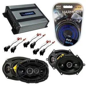 Compatible with Lincoln Town Car 03-11 Speaker Replacement Kicker Bundle DSC68 DSC693 & HA-A400.4 Amp Compatible with Lincoln Town Car 03-11 Speaker Replacement Kicker Bundle DSC68 DSC693 & HA-A400.4 Amp