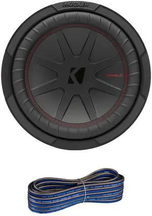 10" 800 Watt Peak Power 4-Ohm DVC Car Audio Subwoofer with 16 Gauge 50 feet Wire 10" 800 Watt Peak Power 4-Ohm DVC Car Audio Subwoofer with 16 Gauge 50 feet Wire