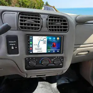 7 Inch Car Radio 2G+64G Upgrade for Chevy Blazer 2002-2005 with Wireless CarPlay & Android Auto, Android 14 HD Touch Screen Double Din Car Stereo Head Unit Support Bluetooth GPS WiFi FM RDS SWC Camera 7 Inch Car Radio 2G+64G Upgrade for Chevy Blazer 2002-2005 with Wireless CarPlay & Android Auto, Android 14 HD Touch Screen Double Din Car Stereo Head Unit Support Bluetooth GPS WiFi FM RDS SWC Camera