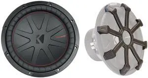 Kicker 48CWR124 COMPR12 Bundle: 12 in 1000-Watt Peak/500-Watt RMS DVC 4-Ohm Car Subwoofer, 43CWR12G 12 in Subwoofer Grille, 2-Items Kicker 48CWR124 COMPR12 Bundle: 12 in 1000-Watt Peak/500-Watt RMS DVC 4-Ohm Car Subwoofer, 43CWR12G 12 in Subwoofer Grille, 2-Items