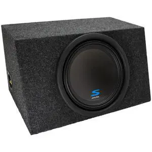 Alpine Type S S-W12D4 Hatchback Sub Box - Sealed 12" Subwoofer Enclosure | Loaded single 12 bass package, shaped for cargo area fit, deep accurate low end, ready to wire and play, 12 inch size Alpine Type S S-W12D4 Hatchback Sub Box - Sealed 12" Subwoofer Enclosure | Loaded single 12 bass package, shaped for cargo area fit, deep accurate low end, ready to wire and play, 12 inch size