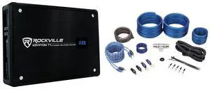 Krypton T1 2-Channel Car Audio Amplifier with RWK41 Amp Wire Kit | 1600W Peak / 400W RMS, Class AB, Digital Voltage Display, MOSFET, Bass EQ, 4 AWG Wire Kit with RCA Cables, Car Audio, 2-items Krypton T1 2-Channel Car Audio Amplifier with RWK41 Amp Wire Kit | 1600W Peak / 400W RMS, Class AB, Digital Voltage Display, MOSFET, Bass EQ, 4 AWG Wire Kit with RCA Cables, Car Audio, 2-items